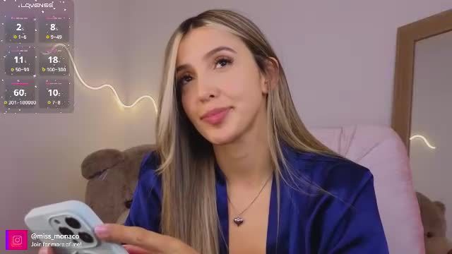 missmonaco online cam show (Chaturbate) — 40 min